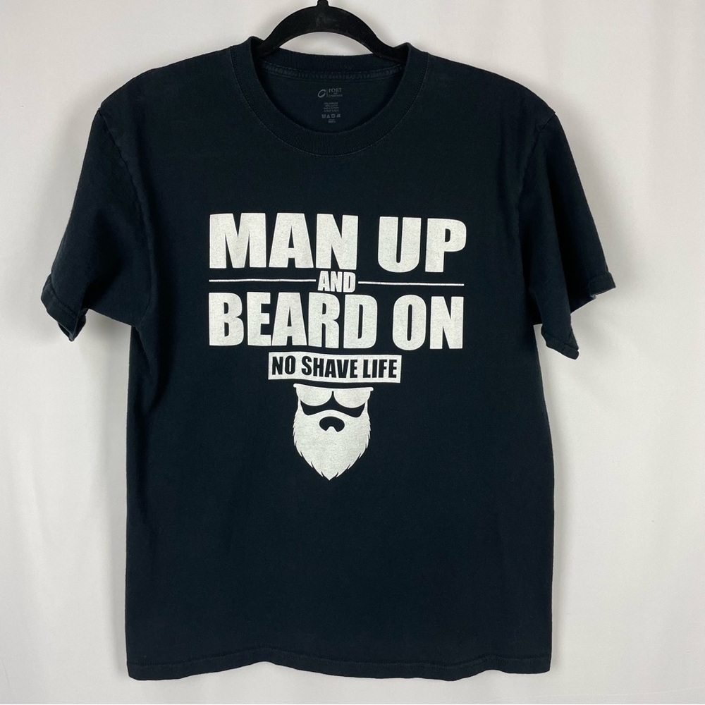 No Shave Life 100% Cotton Tee Shirt Size L Black